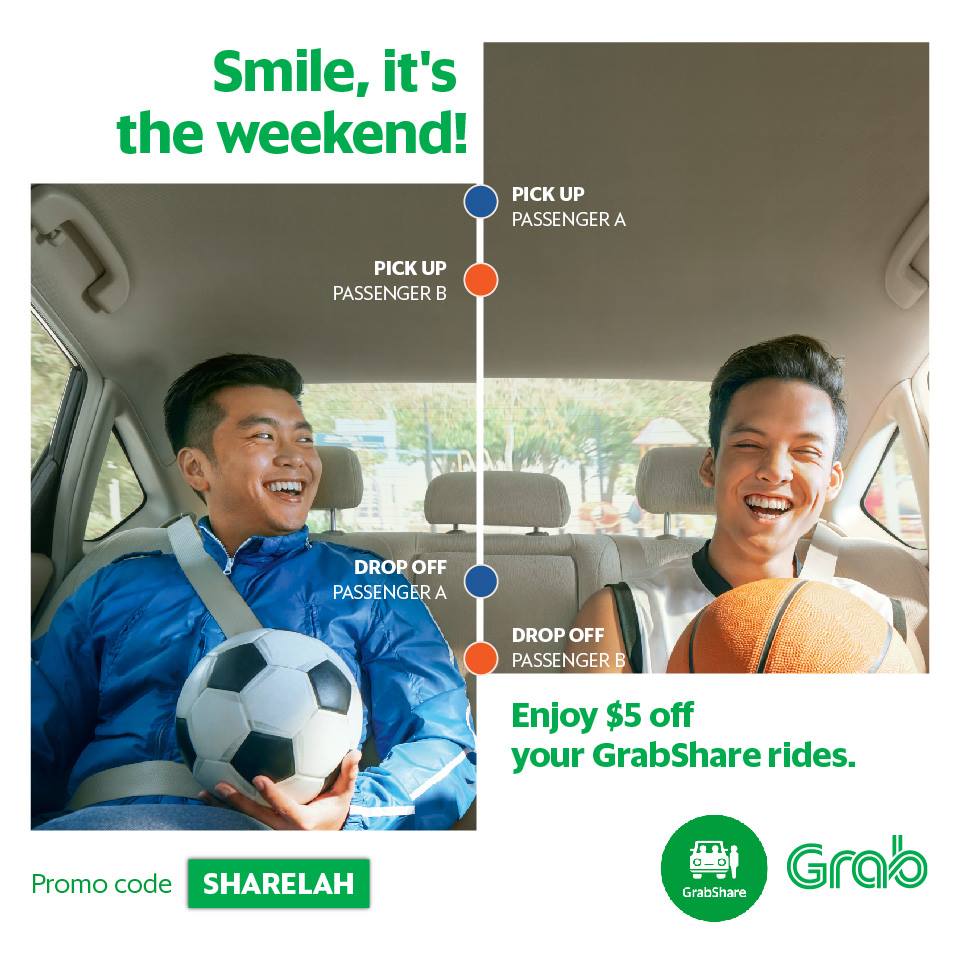 GrabShare Singapore $5 Off Promotion 7am-10pm 5-8 Jan 2017 | Why Not Deals