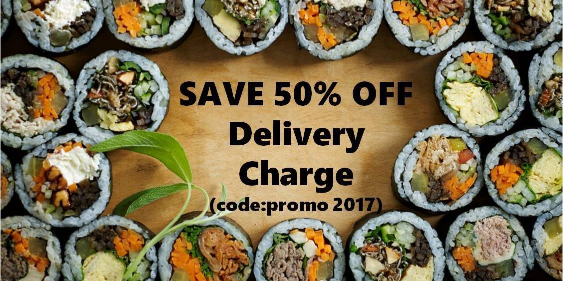 House of Gimbap Singapore 2017 First Promo Save 50% Off Delivery Charge Promotion ends 28 Feb 2017