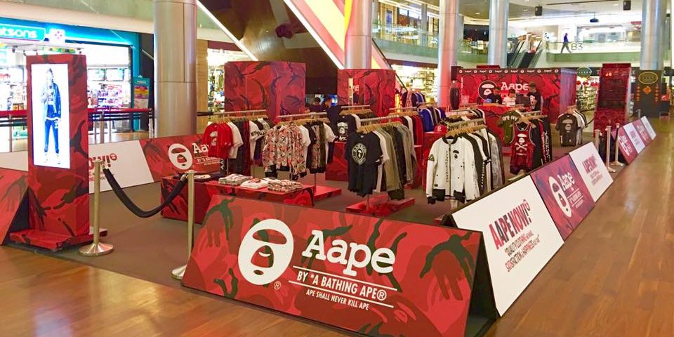 i.t Labels Singapore AAPE Pop Up Store at ION Orchard B4 Station ends 22 Jan 2017