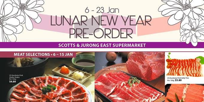 Isetan Singapore Lunar New Year Pre-Order Promotion 6-23 Jan 2017