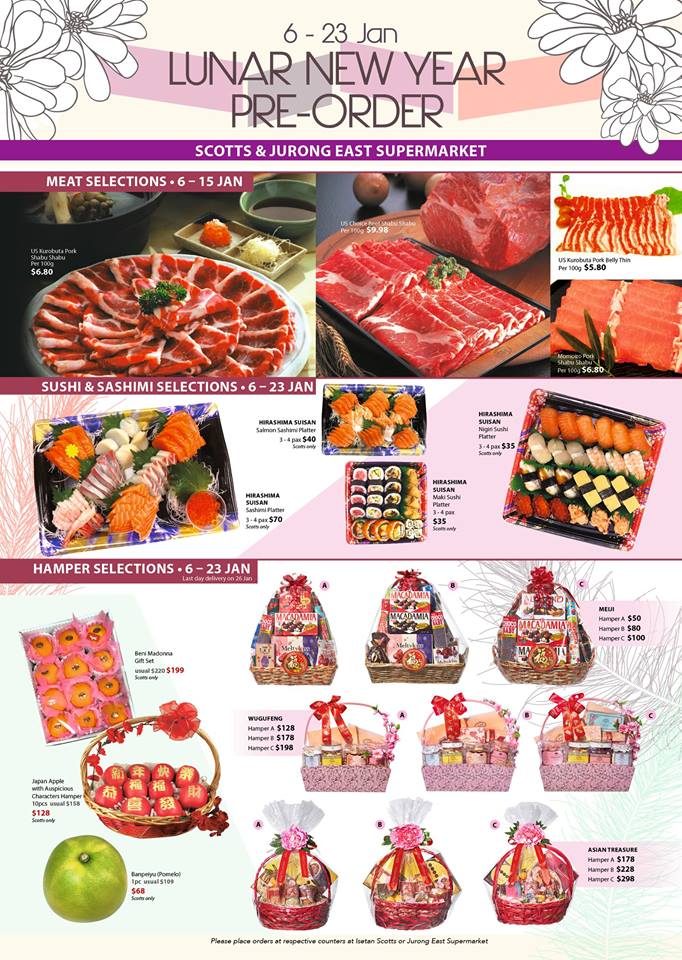 Isetan Singapore Lunar New Year Pre-Order Promotion 6-23 Jan 2017 | Why Not Deals
