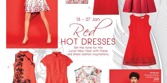 Isetan Singapore Red Hot Dresses For Chinese New Year From 13-27 Jan 2017