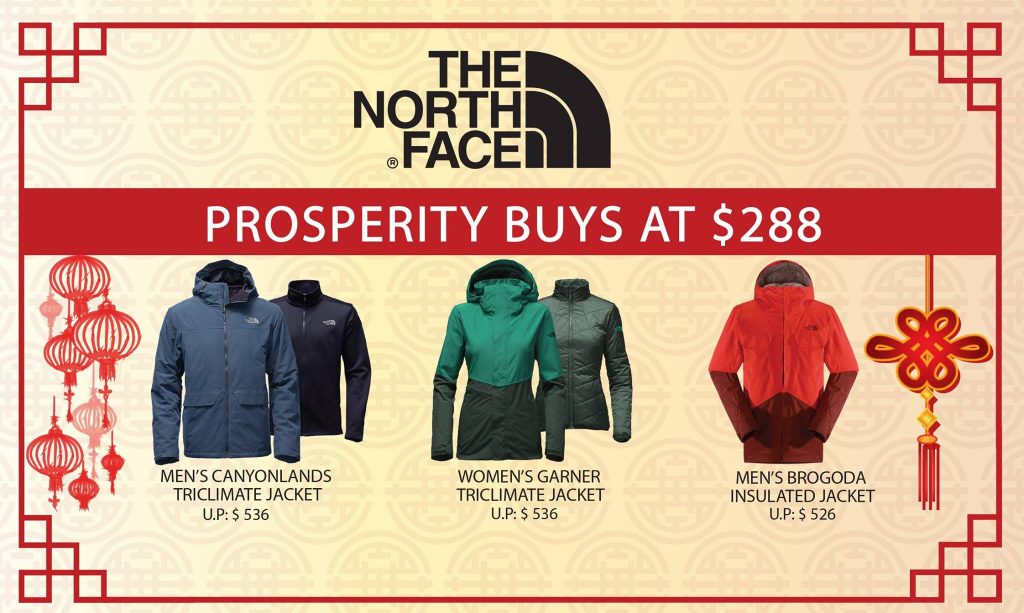 LIV ACTIV Singapore The North Face Prosperity Buys Chinese New Year Promotion 20 Jan - 5 Feb 2017 | Why Not Deals 1