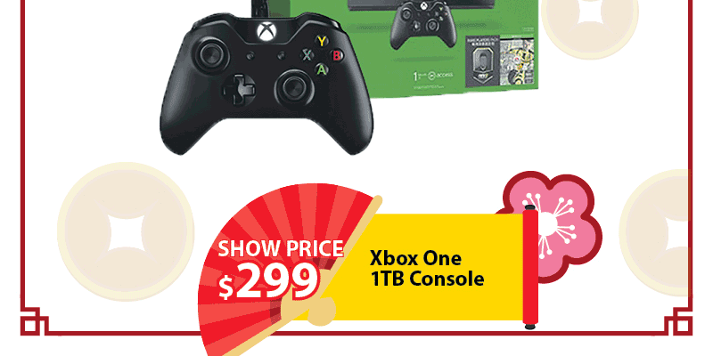 Megatex Singapore 3-Day Prosperous New Year Expo 1TB Xbox at $299 Promotion 13-15 Jan 2017