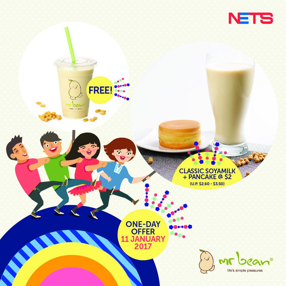 Mr Bean Singapore FREE Cup of Classic Soya Milk Promotion 11 Jan 2017 | Why Not Deals