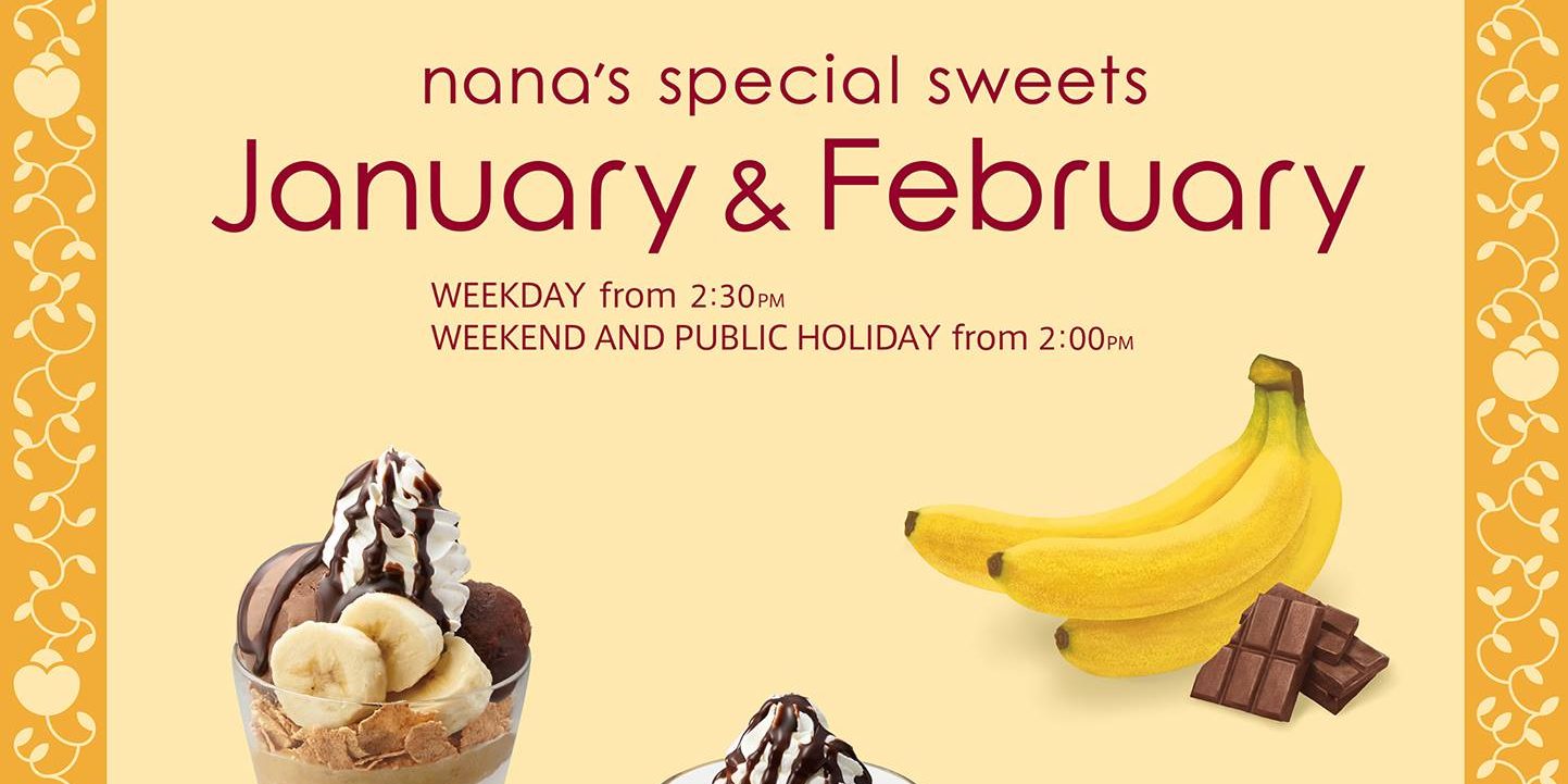 Nana’s Green Tea Singapore January & February Nana’s Special Sweets Promotion
