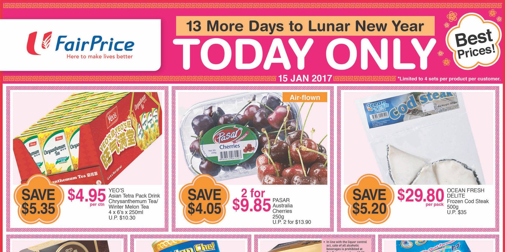 NTUC FairPrice Singapore 13 More Days to Lunar New Year Promotion 15 Jan 2017