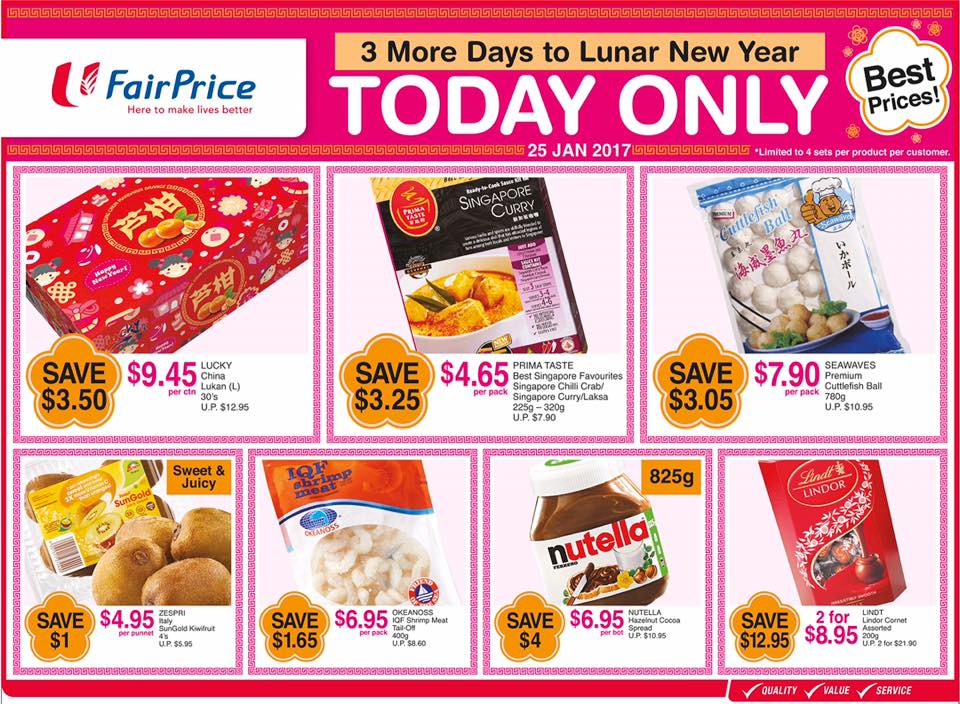 NTUC FairPrice Singapore 3 More Days to Lunar New Year Promotion 25 Jan 2017 | Why Not Deals