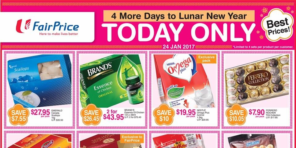 NTUC FairPrice Singapore 4 More Days to Lunar New Year Promotion 24 Jan 2017