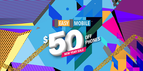 Singtel Singapore Easy Mobile New Year Sale $50 Off Phones and more Promotion ends 6 Jan 2017