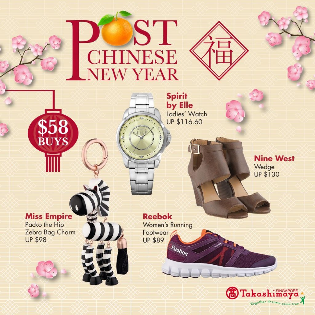 Takashimaya Singapore Post Chinese New Year Sale Up to 70% Off Promotion ends 19 Feb 2017 | Why Not Deals