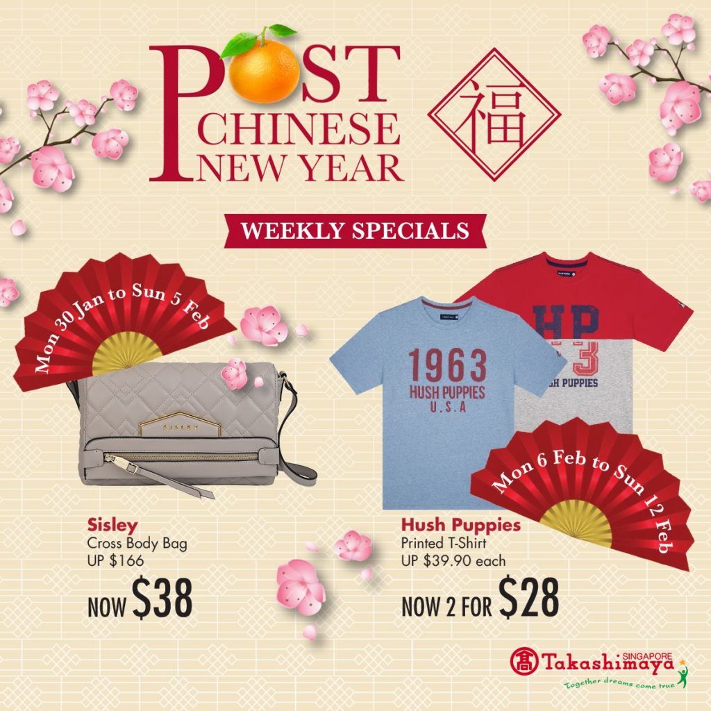 Takashimaya Singapore Post Chinese New Year Sale Up to 70% Off Promotion ends 19 Feb 2017 | Why Not Deals 3