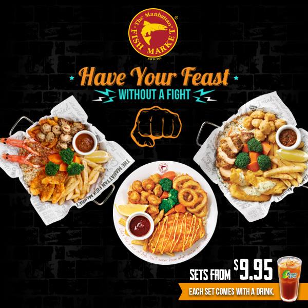 The Manhattan Fish Market Singapore Feast Fight Set from $9.95 Promotion ends 28 Feb 2017 | Why Not Deals 4