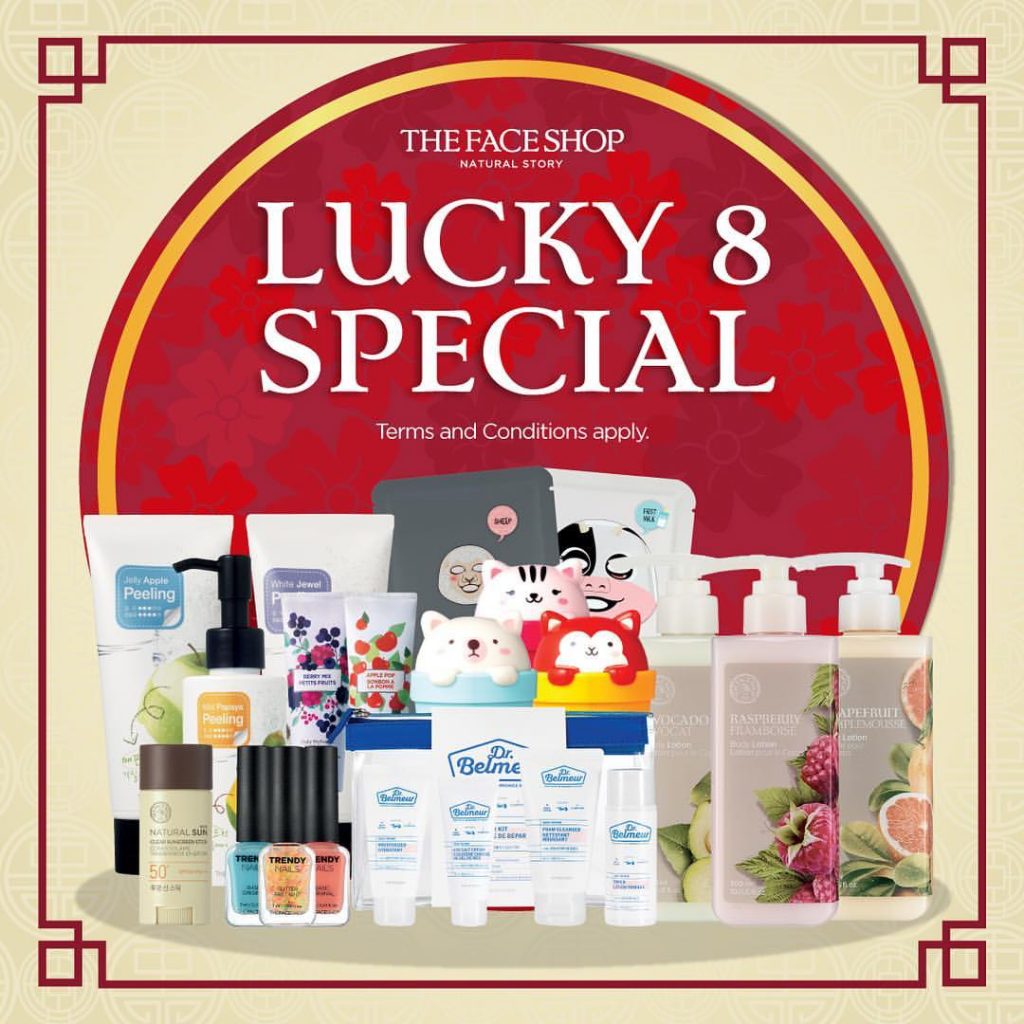 THEFACESHOP Singapore Lunar New Year Lucky 8 Special Promotion ends 31 Jan 2017 | Why Not Deals