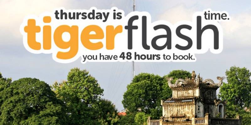 Tigerair Singapore 48-Hour Flash Deals Promotion ends 21 Jan 2017