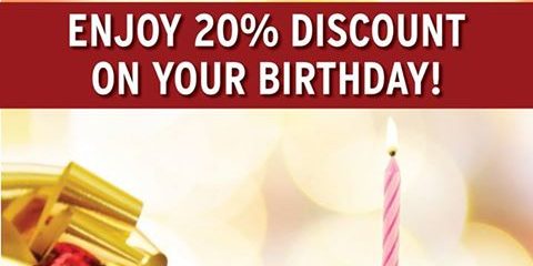 Tony Roma’s Singapore Enjoy 20% Discount on your Birthday Promotion ends 31 Jan 2017