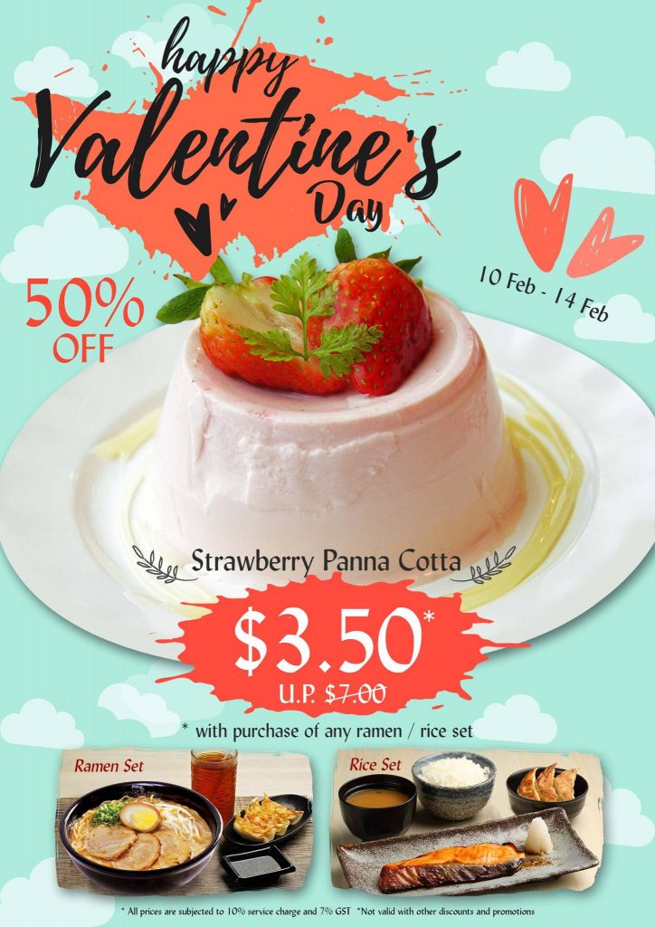 Ajisen Ramen Singapore Valentine's Day Treat 50% Off Promotion 10-14 Feb 2017 | Why Not Deals