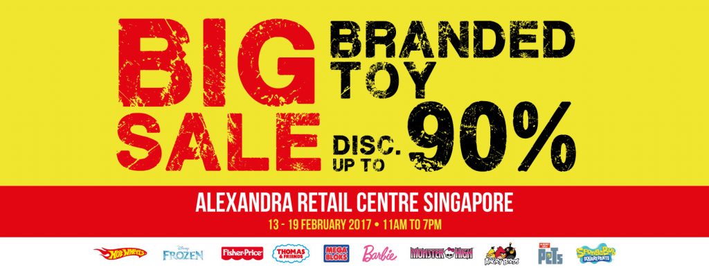 Big Branded Toy Sale Singapore 30% to 90% Off Promotion 13-19 Feb 2017 | Why Not Deals