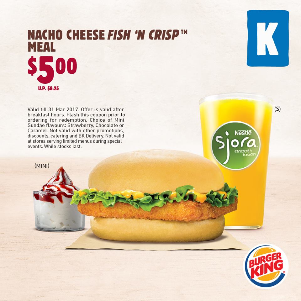 Burger King Singapore Coupons Are Back Promotion ends 31 Mar 2017 | Why Not Deals 13