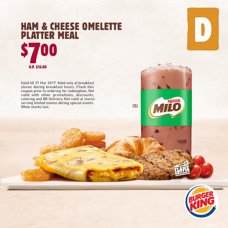 Burger King Singapore Coupons Are Back Promotion ends 31 Mar 2017 | Why Not Deals 2
