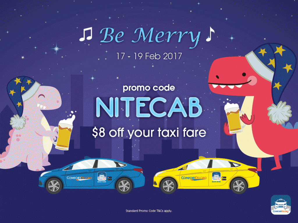 ComfortDelGro Taxi Singapore Get $8 Off Promo Code from 17-19 Feb 2017 | Why Not Deals