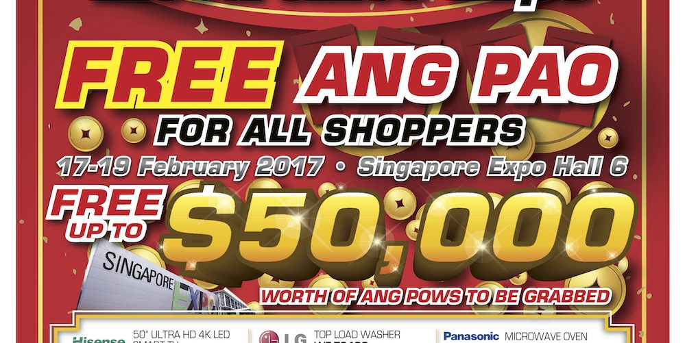 Electronics Expo Singapore FREE Ang Bao For All Shoppers Promotion 17-19 Feb 2017