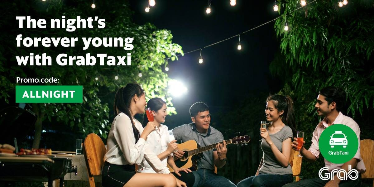GrabTaxi Singapore $8 Off Promo Code 11.30pm to 4am Promotion ends 26 Feb 2017