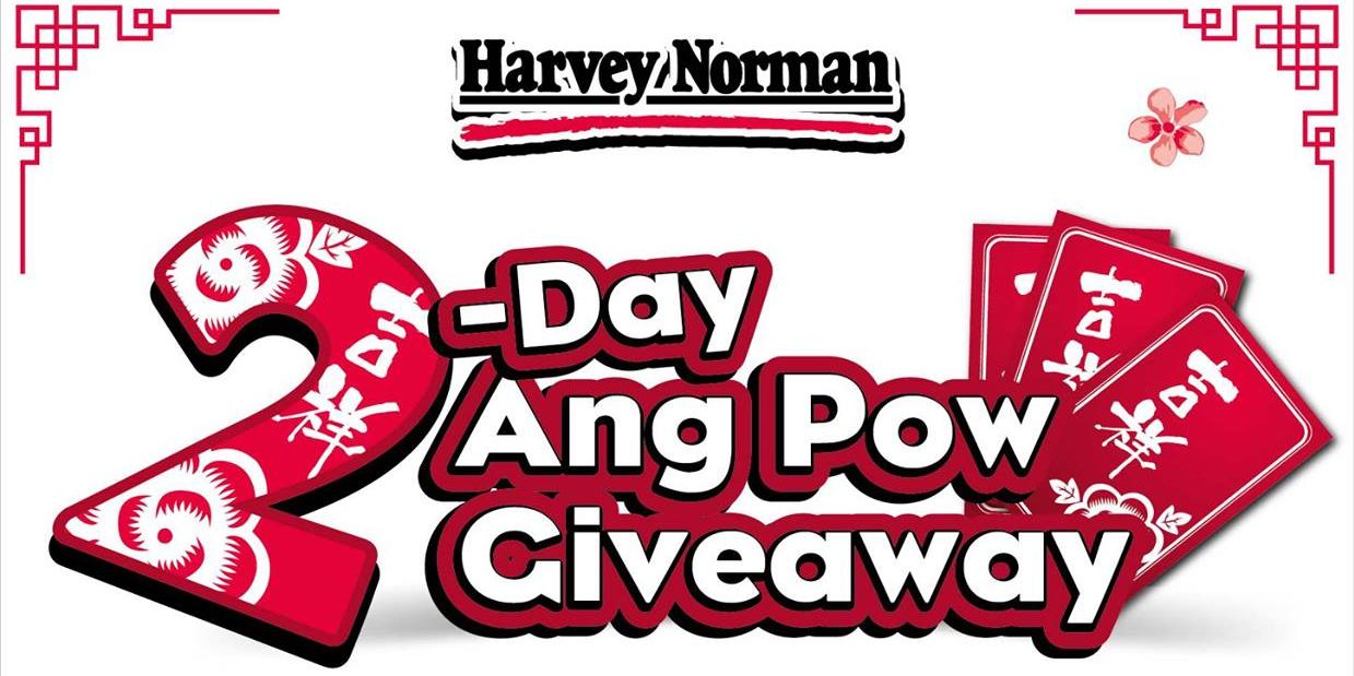 Harvey Norman Singapore 2-Day Ang Pow Giveaway Promotion ends 5 Feb 2017
