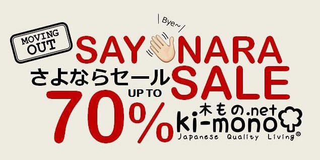 Ki-mono.net Singapore Moving Out Sayonara Sale Up to 70% Off Promotion ends Mid March