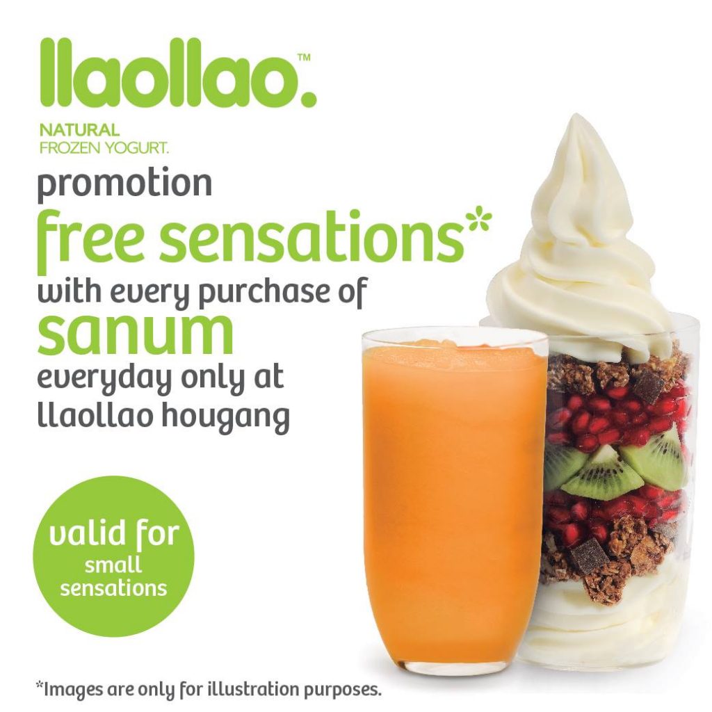 llaollao Singapore Free Sensations with Every Purchase of Sanum Promotion | Why Not Deals