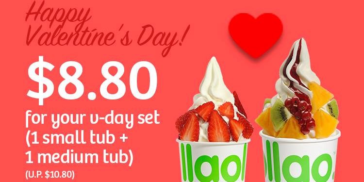 llaollao Singapore Valentine’s Day $8.80 For V-Day Set Promotion 14 Feb 2017
