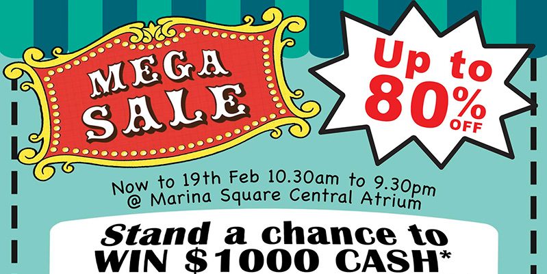 Marina Square Singapore Sanrio Mega Sale Up to 80% Off Promotion 14-19 Feb 2017