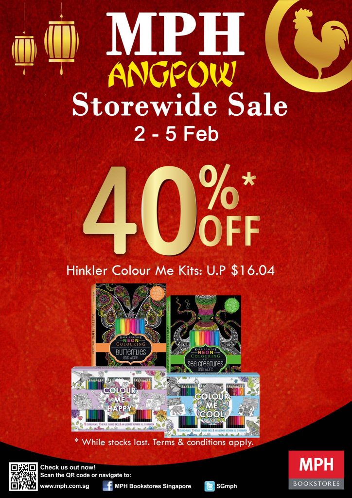 MPH Bookstores Singapore Chinese New Year ANGPOW Storewide Sale Promotion 2-5 Feb 2017 | Why Not Deals 2