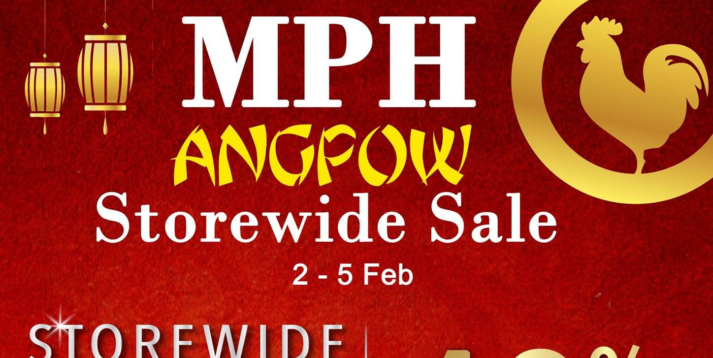 MPH Bookstores Singapore Chinese New Year ANGPOW Storewide Sale Promotion 2-5 Feb 2017