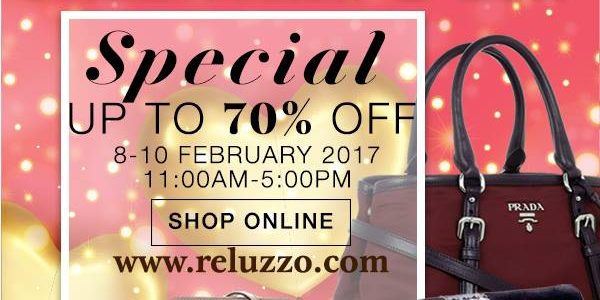 Reluzzo Singapore Valentine’s Day Special Up to 70% Off Promotion 8-10 Feb 2017