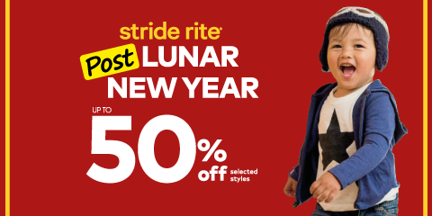 Stride Rite Singapore Post Lunar New Year Sale Up to 50% Off Promotion