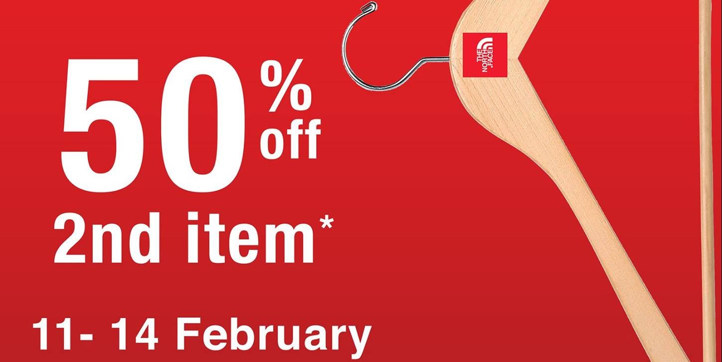 The North Face Singapore Valentine’s Day Love a Deal 50% Off Promotion 11-14 Feb 2017