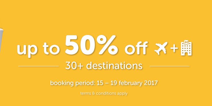 Tigerair Singapore 5 Days Only Up to 50% Off Promotion 15-19 Feb 2017