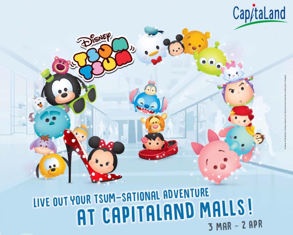 CapitaLand Singapore Live Out Your Tsum-sational Adventure at Capitaland Malls 3 Mar - 2 Apr 2017 | Why Not Deals