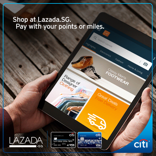 Citi Singapore Pay with Points or Miles when you shop at Lazada.SG Promotion ends 26 Jun 2017 | Why Not Deals