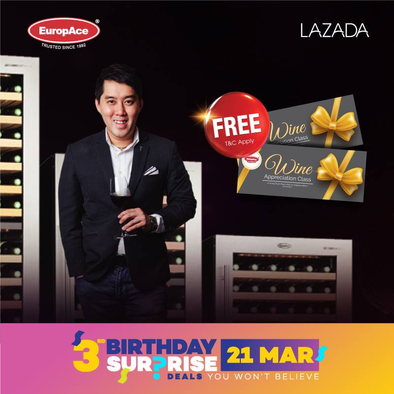 EuropAce Singapore Lazada's Birthday Sale Promotion ends 23 Mar 2017 | Why Not Deals 3
