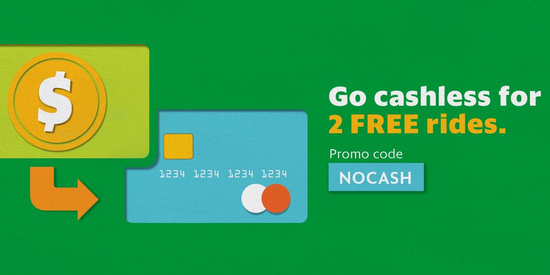 Grab Singapore Add Credit/Debit Card to Get 2 FREE Rides Promotion ends 31 Mar 2017