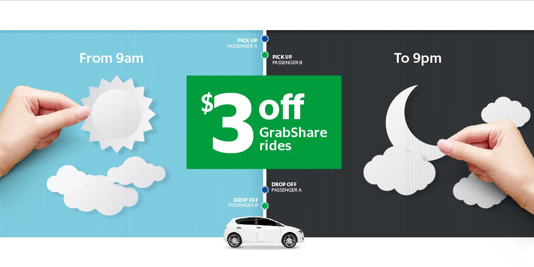 Grab Singapore School Holidays $3 Off GrabShare Promotion 13-17 Mar 2017