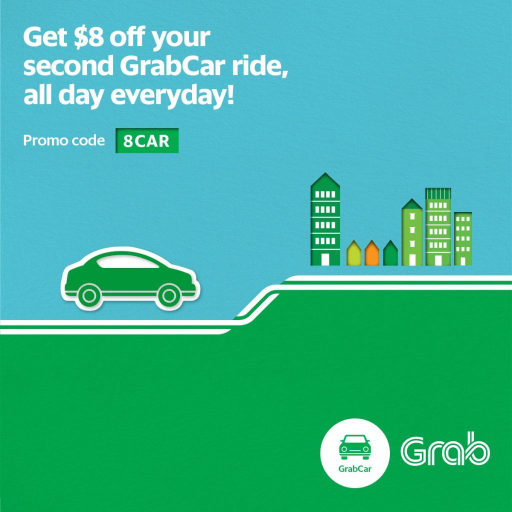 GrabCar Singapore $8 Off 2nd Ride Promotion 4-10 Mar 2017 | Why Not Deals