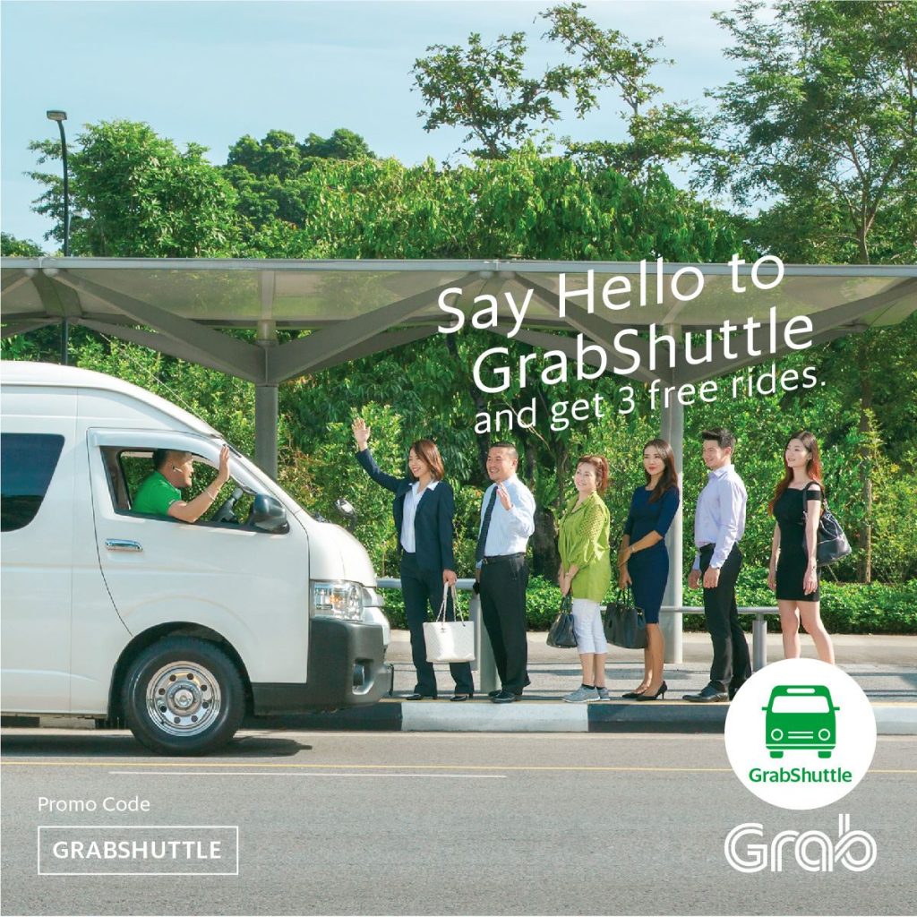 GrabShuttle Singapore FREE 3 Rides Promo Code ends 31 Mar 2017 | Why Not Deals