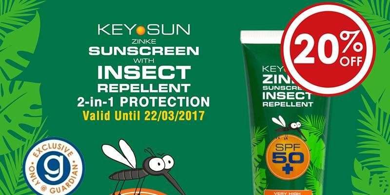 Guardian Singapore Zinke 2 in 1 Protection Facebook Giveaway Contest ends 19 Mar 2017
