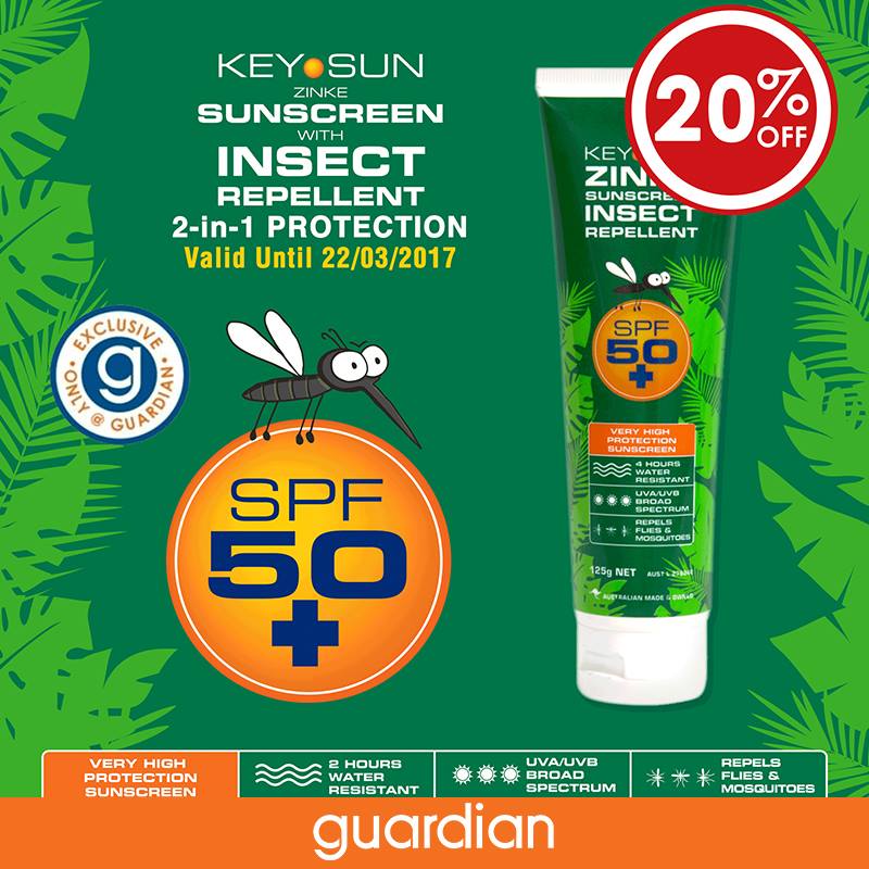 Guardian Singapore Zinke 2 in 1 Protection Facebook Giveaway Contest ends 19 Mar 2017 | Why Not Deals