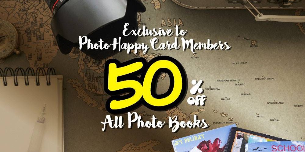 Harvey Norman Singapore 50% Off All Photos Books Promotion ends 28 Mar 2017