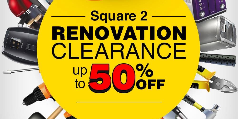Harvey Norman Singapore Square2 Renovation Clearance Sale Up to 50% Off ends 12 Mar 2017