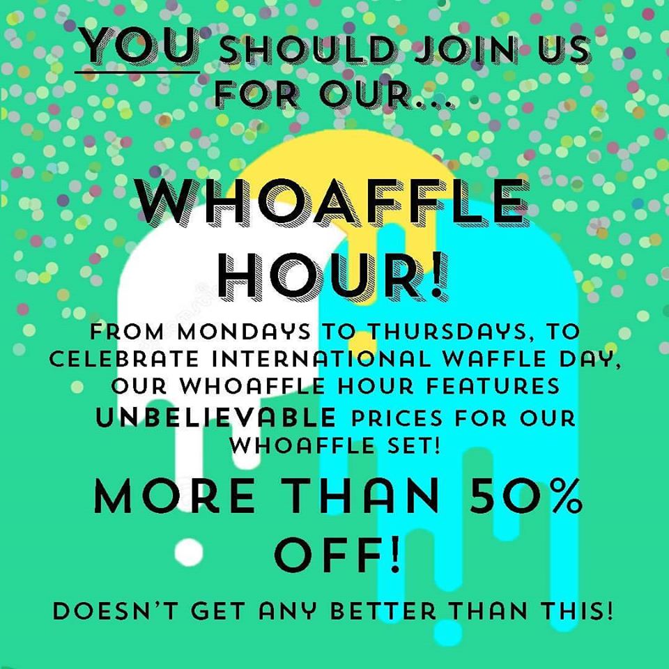 Hatter Street Singapore International Waffle Day Deals Promotion 18-31 Mar 2017 | Why Not Deals